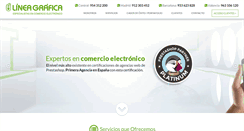 Desktop Screenshot of lineagrafica.es